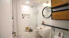 Clean and sanitized bathroom - fixtures, tub, sink and toilet fresh without your time and energy spent  doing the work