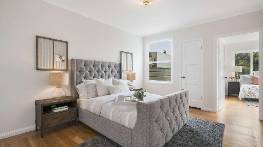 Clean Bedroom - from lamps and windows to the floor and bedding changed